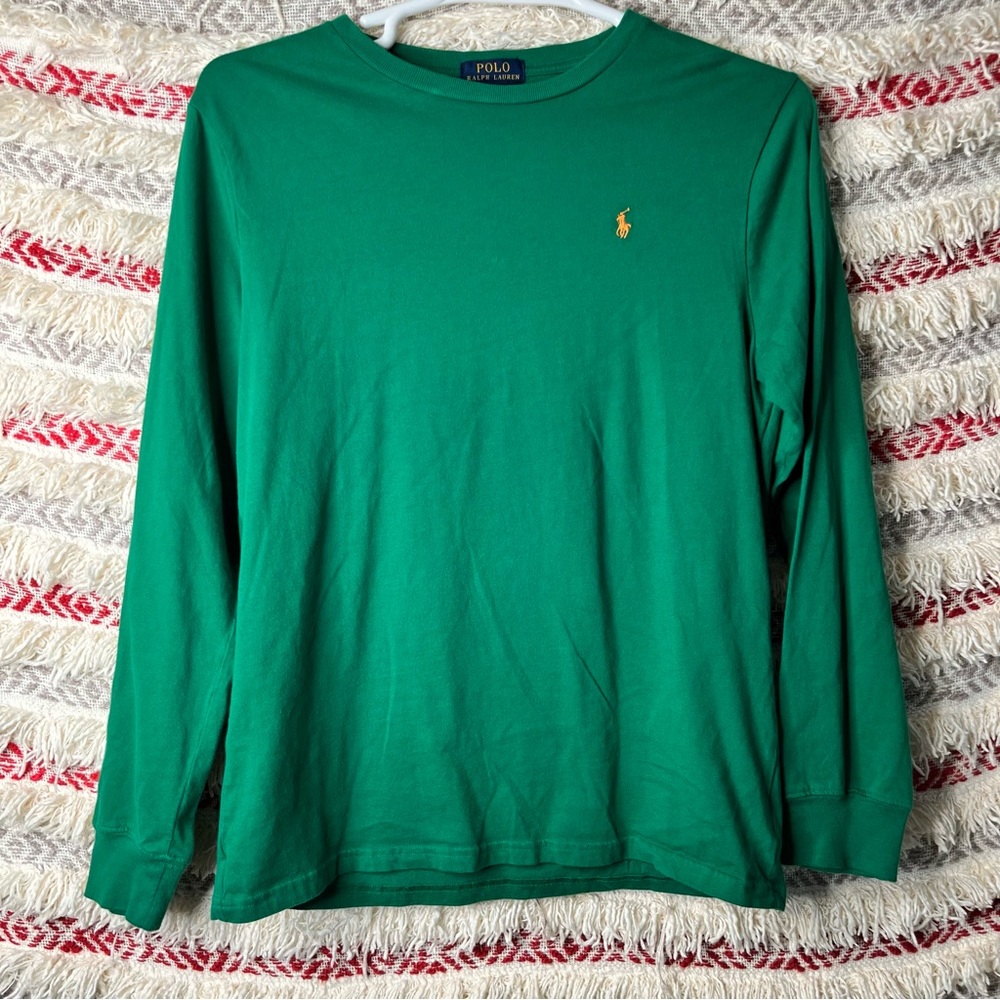 Polo Ralph Lauren Crew Neck Long Sleeve Shirt Youth Size XL (18-20)